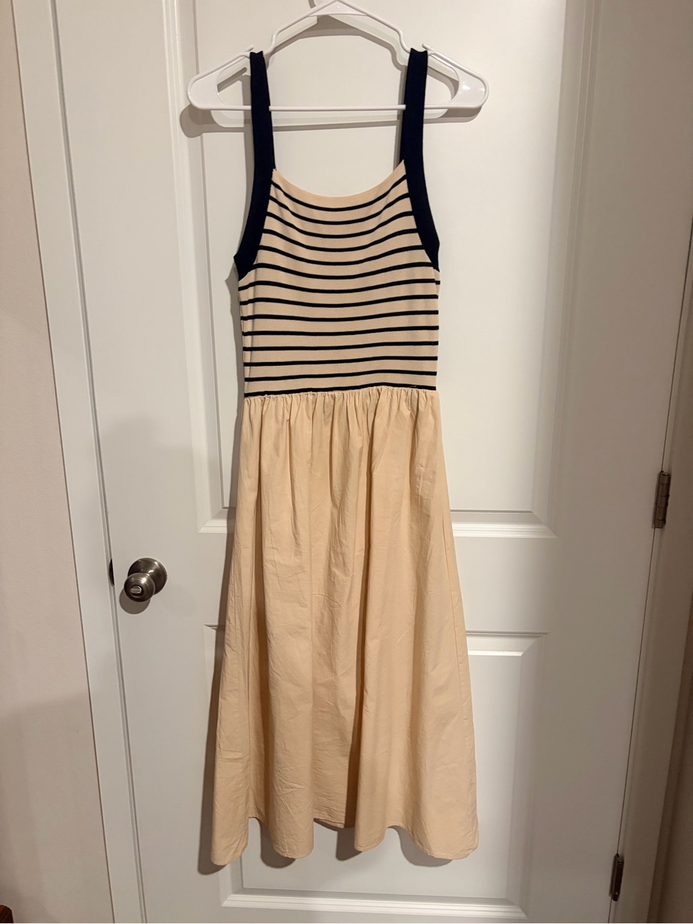 Workshop Republic Clothing Black Striped & Cream Casual Sundress